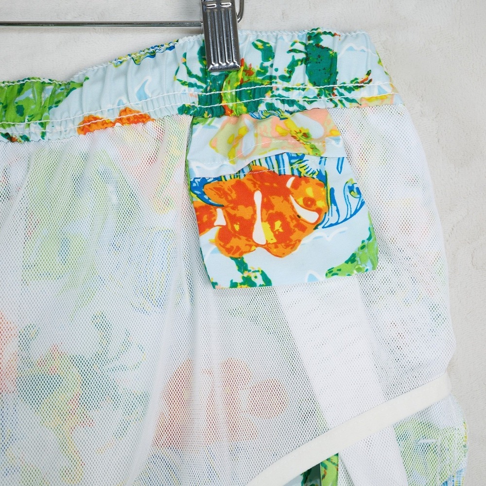 Peter Millar Mens Aquatic Print Swim Trunks Blue Clownfish‎ Seahorse MS 13P07 - Picture 3 of 10